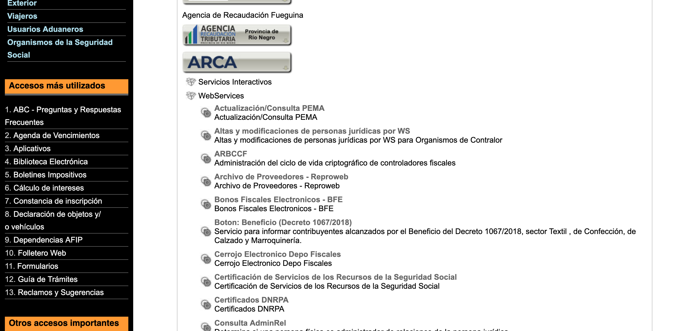 Elegir Web Service de Facturacion Electronica