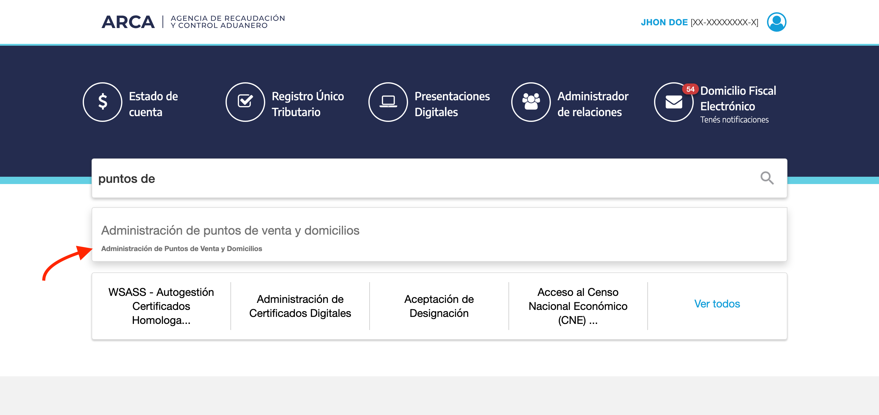 Administracion de puntos de venta y domicilios