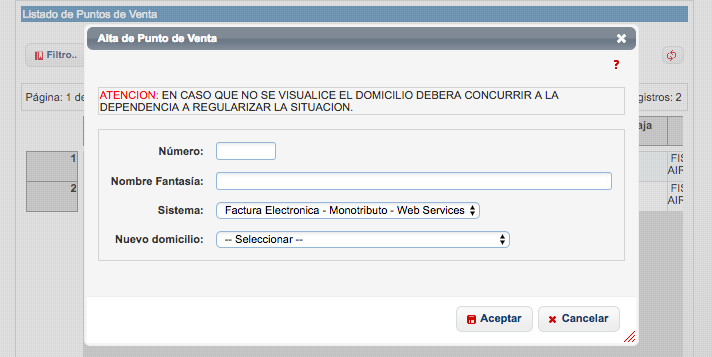 Opcion para Monotributista